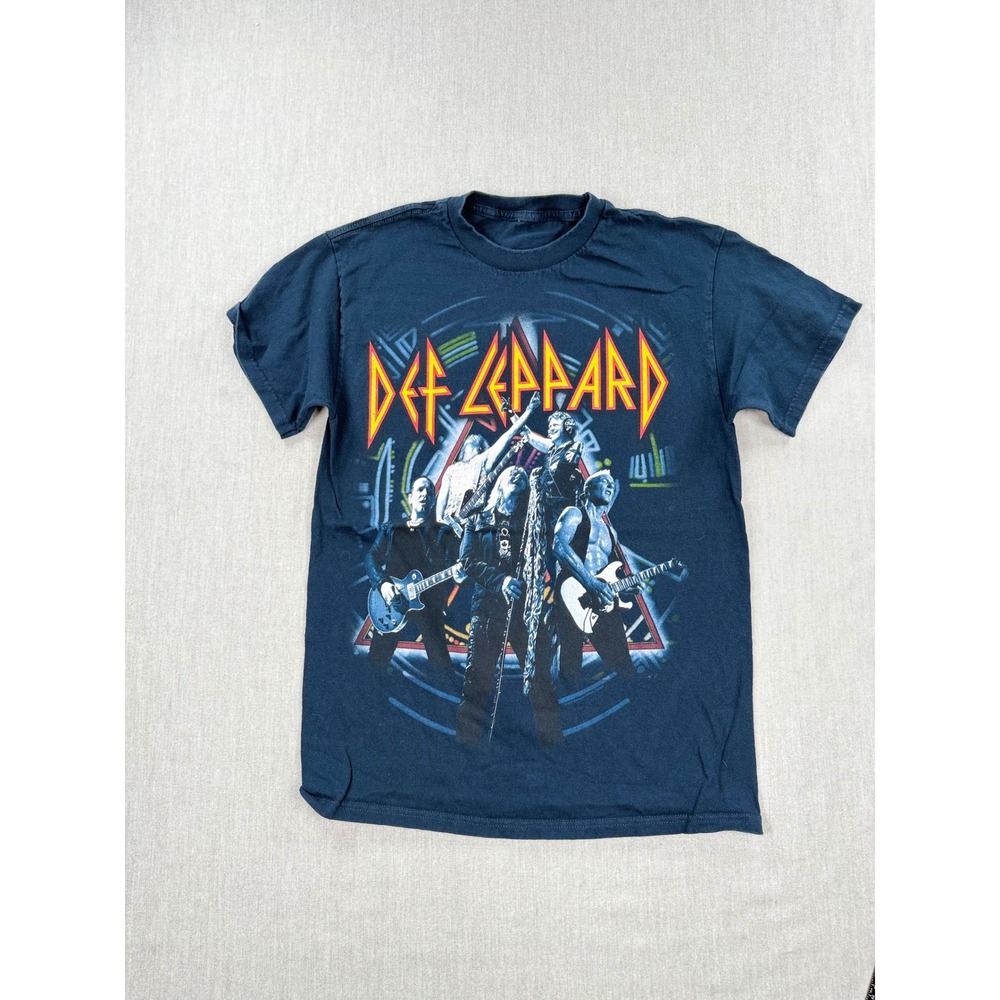 Def Leppard 2014 North American Tour Graphic Band T-Shirt Black Small
